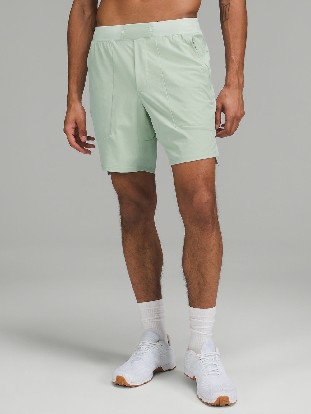 NWT Lululemon License to Train Short 7" *LL - S (Arctic Green)